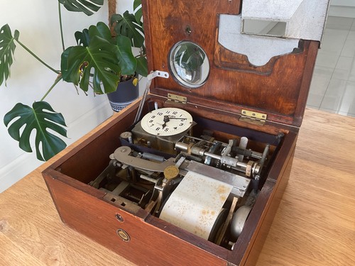 Vintage blick time recorder - time,