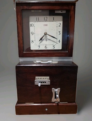 Vintage clocking machine - vintage, in