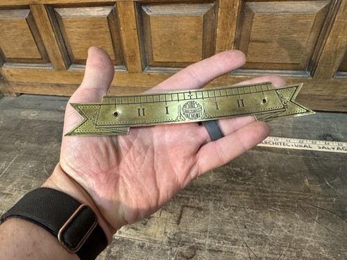 Antique brass ibm plaque for - antique,