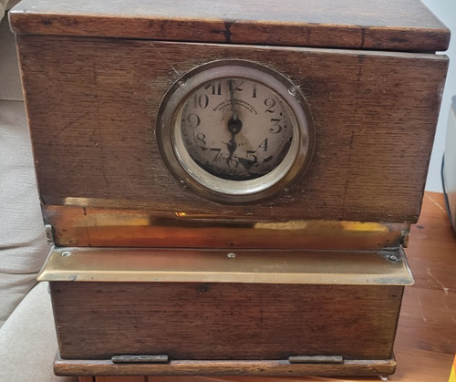 Antique time recorder supply - antique,