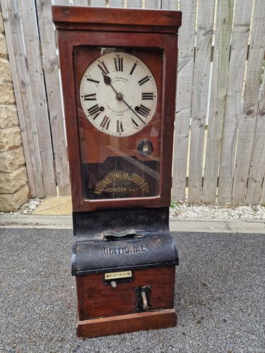Antique national time recorder - antique,